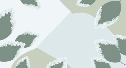 Abstract Botanical Composition Showcasing Organic Forms Amidst Gentle Hues and Textural Details