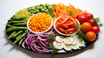 A variety of pickled vegetables