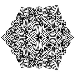 Elegant Black Mandala Design