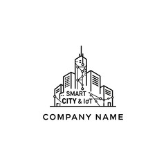 Smart City and IoT Logo Design for Modern Urban Development.
