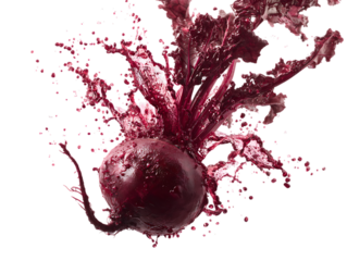 Beet splash colorful beverage art