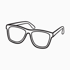 Fototapeta premium Stylish sunglasses vector illustration for summer fashion