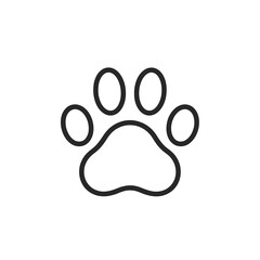 Obraz premium paw print icon
