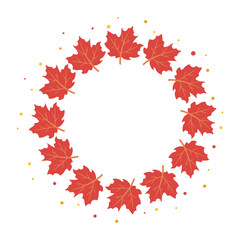 Fototapeta premium autumn leaves frame