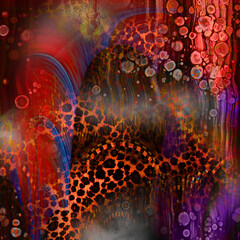 Colorful fashion print leopard designs.Fabric fashion pattern.Wave textile print design,illustration.Fractal colorful pattern.Print pattern illustration.New season fabric print.Textile fashion pattern