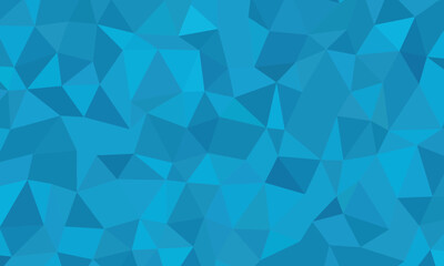Fototapeta premium Vibrant Blue Geometric Low Poly Pattern for Modern Background Design
