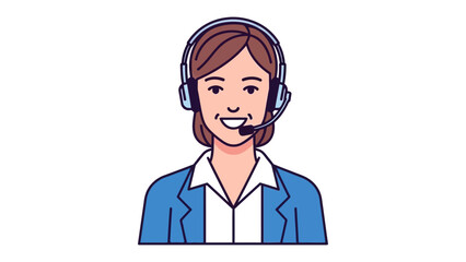 Helpful Customer Representative: A professional, friendly customer service representative wearing a headset, embodies dedication and expertise. She is the embodiment of exceptional customer service.
