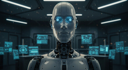 Fototapeta premium A fighter jet's industrial steel engine and military aircraft cockpit showcase its powerful war equipment transportation