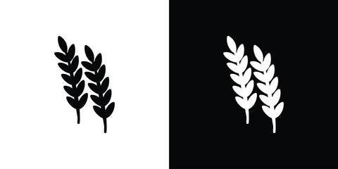 Wheat grain icon vector Graphic Designs. Suitable for use on web apps,