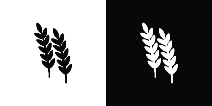 Wheat grain icon vector Graphic Designs. Suitable for use on web apps,