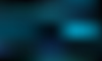 Abstract dark blue and teal gradient background with soft bokeh light effects for digital design and graphics