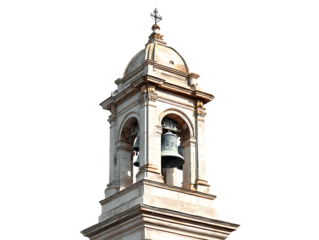 Historic bell tower architecture city landmark