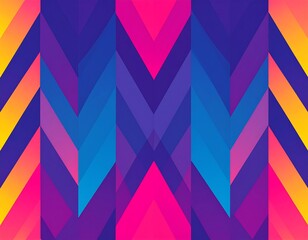Vibrant geometric pattern