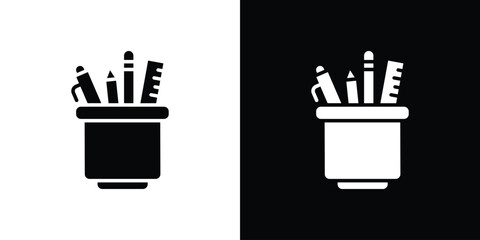 Pencil holder icon vector Graphic Designs. Suitable for use on web apps,
