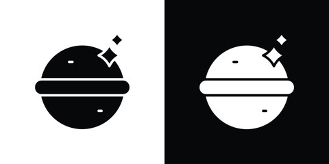 Bath salts bomb icon vector Graphic Designs. Suitable for use on web apps,