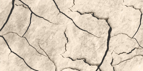 Dry, cracked mud and earth texture resembles the rough, drought-stricken bark of a tree in an arid climate