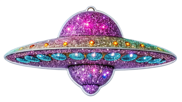: glitter-ufo-sticker-accessories-chandelier