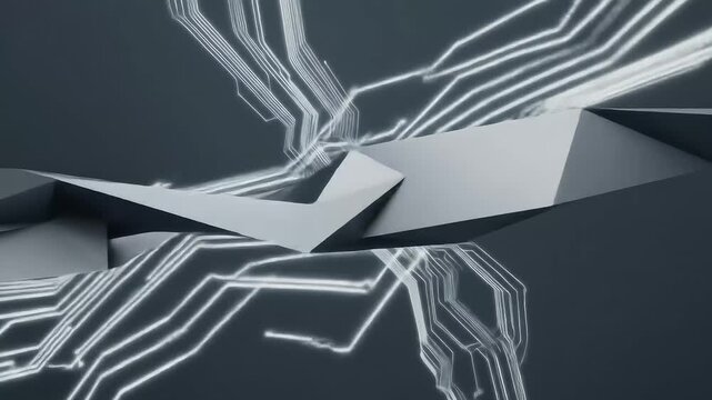 Abstract grayscale shapes and forms design