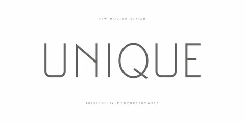 Fototapeta premium Minimal luxury font alphabet logo. Typography sport, simple, technology, fashion, digital, future creative logo font. vector illustration