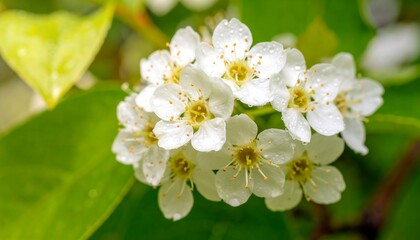Fototapeta premium Stunning Close-Up of Delicate White Blossoms