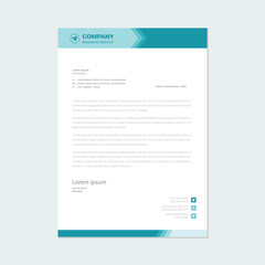 Simple and Creative letterhead template design