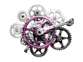 Bicycle gear close up mechanism parts