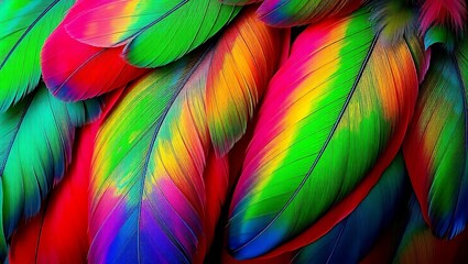 Obraz premium Colorful Soft Feather Abstract Texture Background