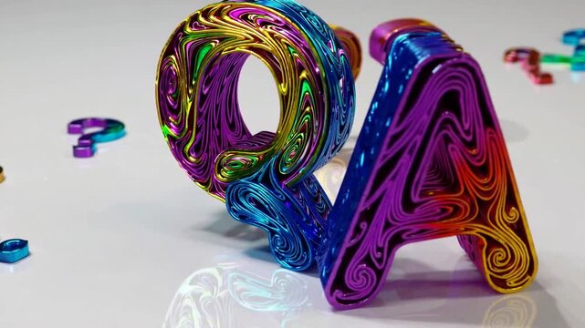 Three-Dimensionally Printed Vibrant Interrogation and Response Characters in Three-Dimensional Format