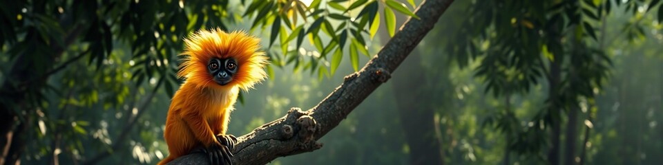 Obraz premium Golden lion tamarin