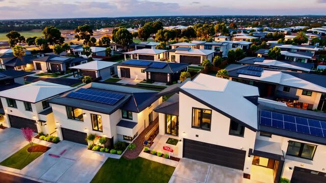 Real Estate Development Project Showcasing New Residential and Commercial Building Construction