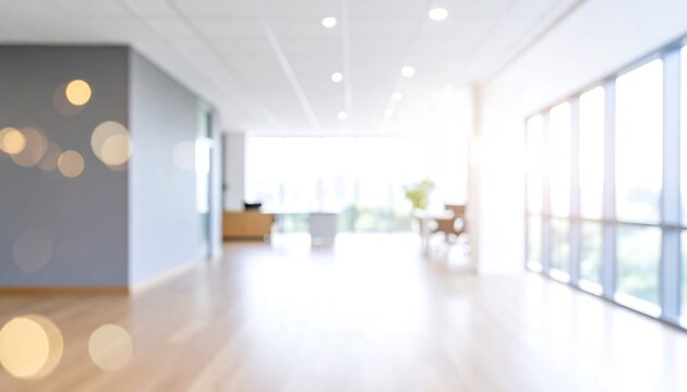 Bright and airy office space with expansive windows and modern design aesthetic