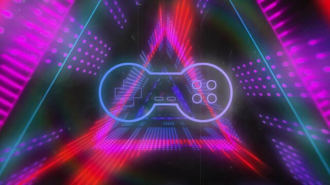 The video game controller has an alpha channel so that it can be placed over other images or videos