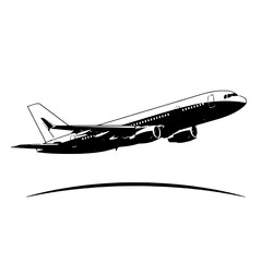 vector illustration of airplane