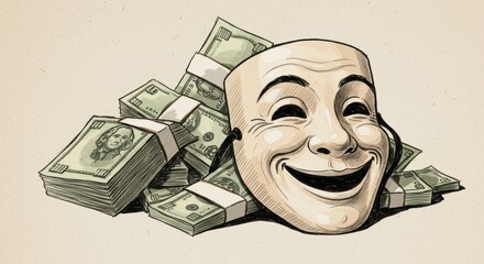 Money and Mask: Deception and Wealth