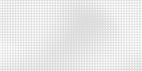 Dot white gray wave light technology texture background. Abstract halftone background retro Light gradient halftone dots grunge wide background shape dots