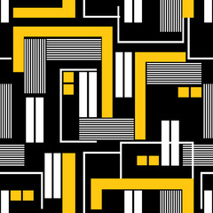 Seamless abstract geometric pattern. Vector Illustration.