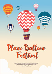 Obraz premium Plano Balloon Festival