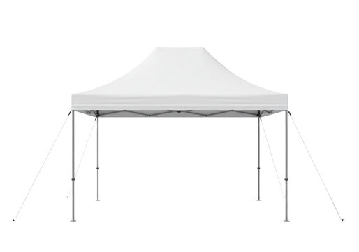 Stunning white pop-up canopy tent offers instant shelter and brand visibility for outdoor events