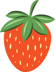 Hand drawn vector illustration of strawberry