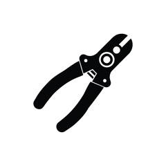 Obraz premium A crimping tool silhouette vector art illustration