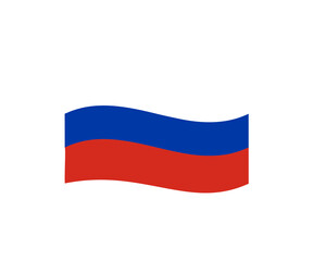 Obraz premium Russia waving flag illustration on transparent background.