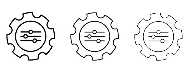 Customized icon in outline stroke style symbol.