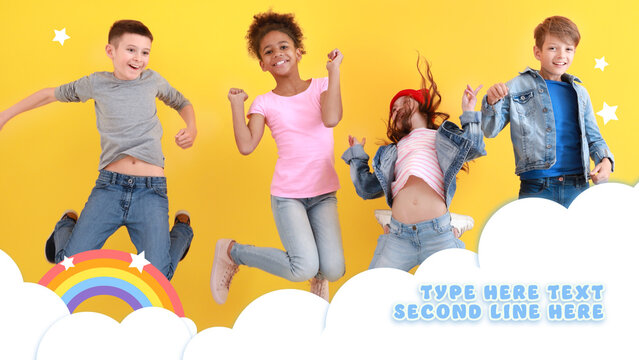 Baby And Kids Rainbow Clouds Lower Third