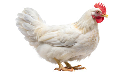 Fototapeta premium chicken on white background