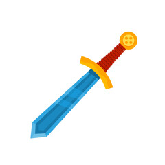 Knight sword, - vector illustration