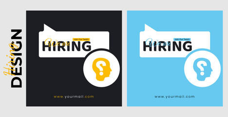 Creative we are hiring job vacancy social media post or Social Media Banner design template, We are hiring job vacancy square web banner layout