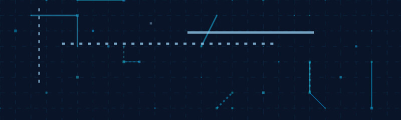 Futuristic vector tech background with abstract grid and lines.