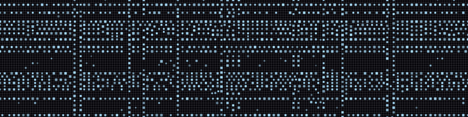 Futuristic vector tech background with digital matrix patterns.