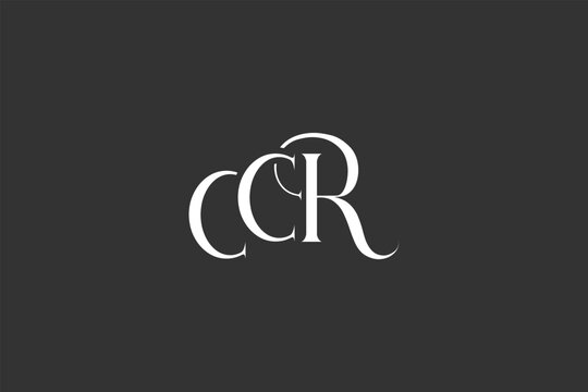 Initial CCR creative letter logo design. Elegant Monogram Logo Design with Decorative Elements and Typography