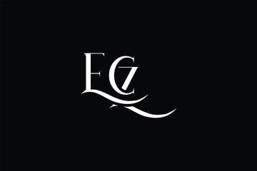 Initial ECZ creative letter logo design. Elegant Monogram Logo Design with Decorative Elements and Typography
